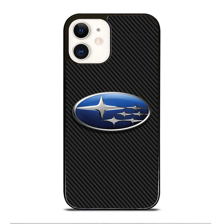 SUBARU CARBON LOGO iPhone 12 Case Cover