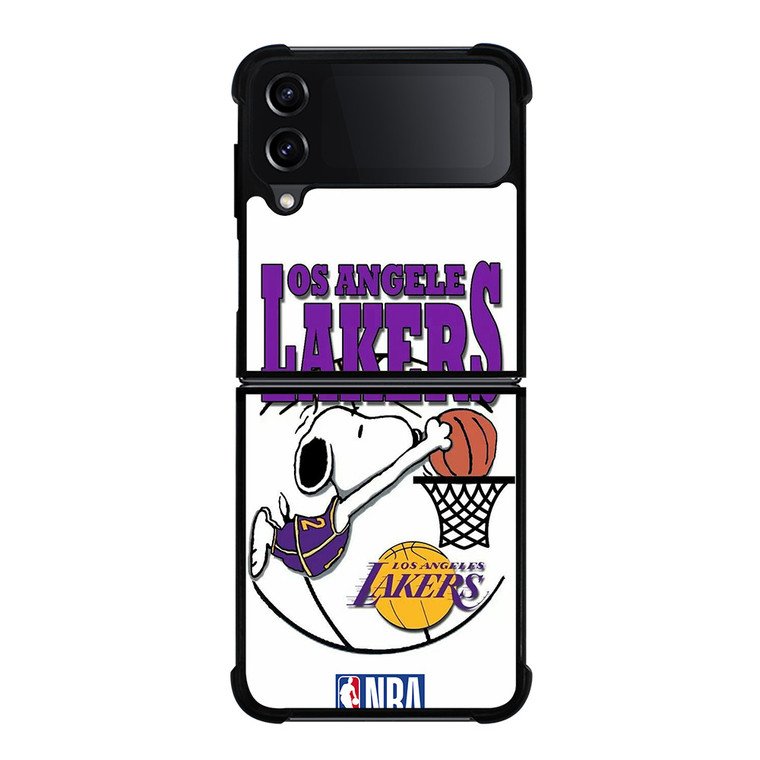 LA LAKERS SNOOPY DUNK Samsung Galaxy Z Flip 4 Case Cover