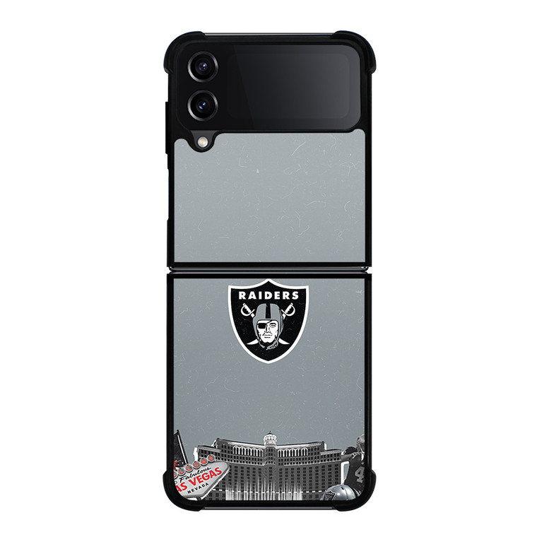 LAS VEGAS RAIDERS NFL ICON Samsung Galaxy Z Flip 4 Case Cover