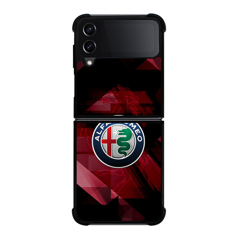 LOGO ALFA ROMEO CAR  Samsung Galaxy Z Flip 4 Case Cover LOGO ALFA ROMEO CAR  Samsung Galaxy Z Flip 4 Case Cover