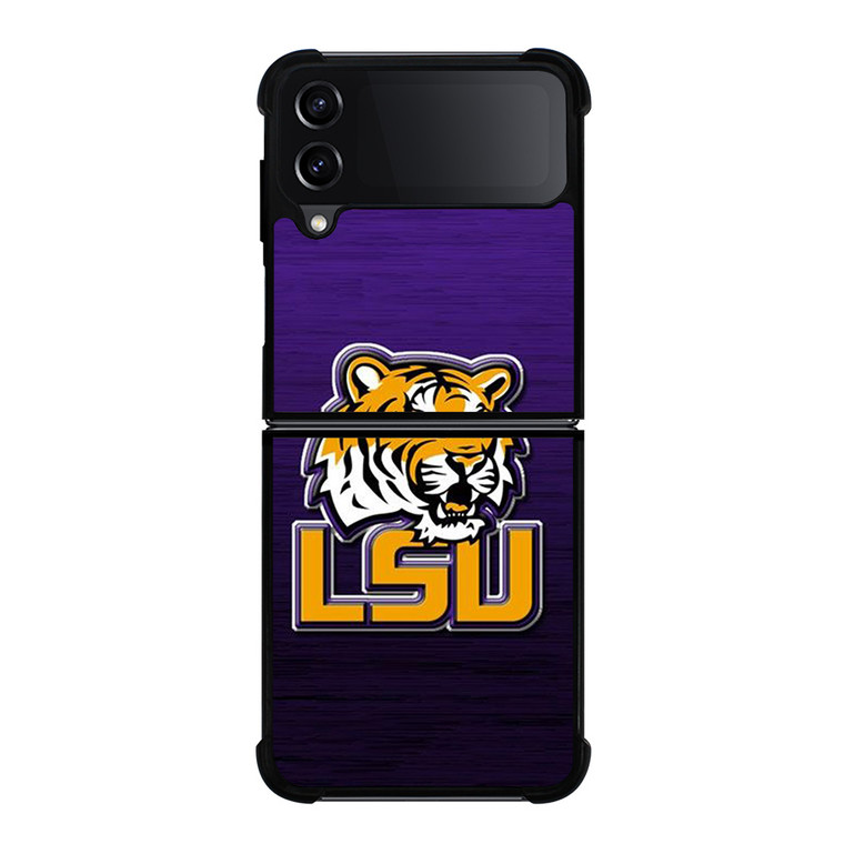 LSU TIGERS WOODEN LOGO Samsung Galaxy Z Flip 4 Case Cover