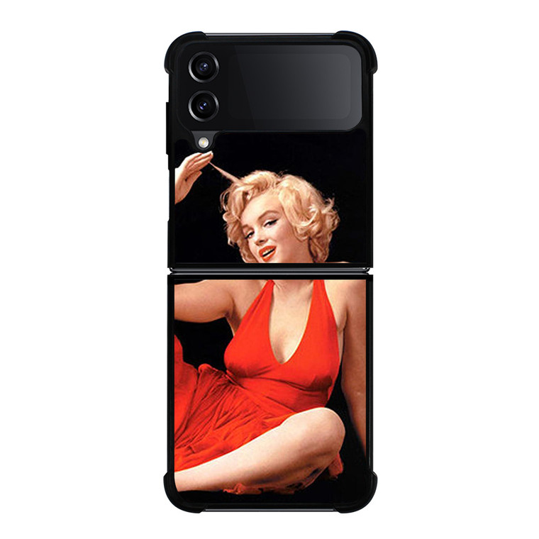 MARILYN MONROE RED DRESS Samsung Galaxy Z Flip 4 Case Cover