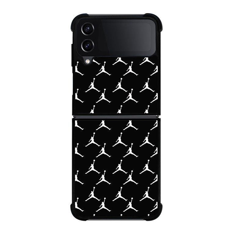 MICHAEL JORDAN SYMBOL BLACK PATTERN Samsung Galaxy Z Flip 4 Case Cover