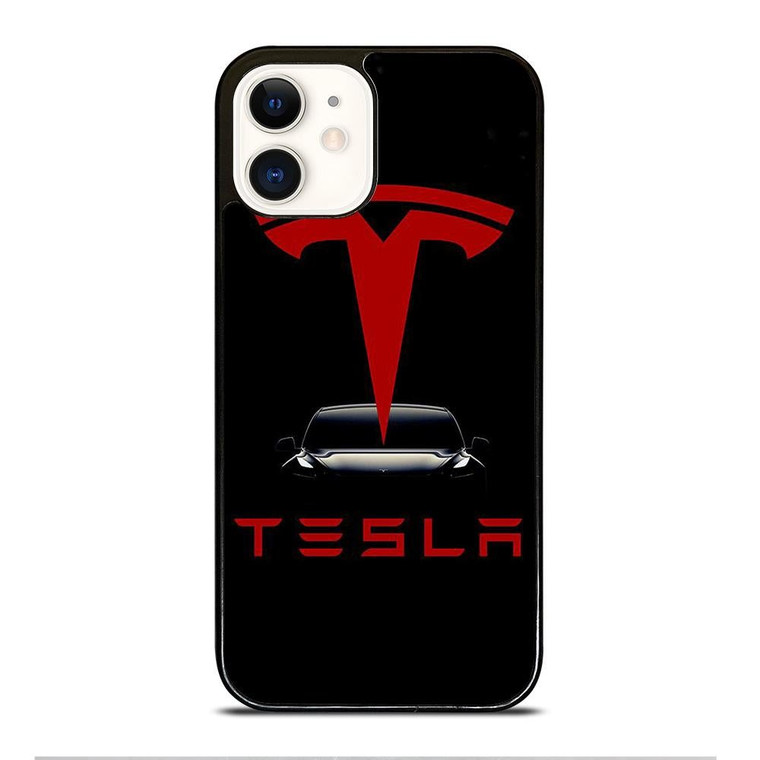 TESLA MOTORS LOGO iPhone 12 Case Cover