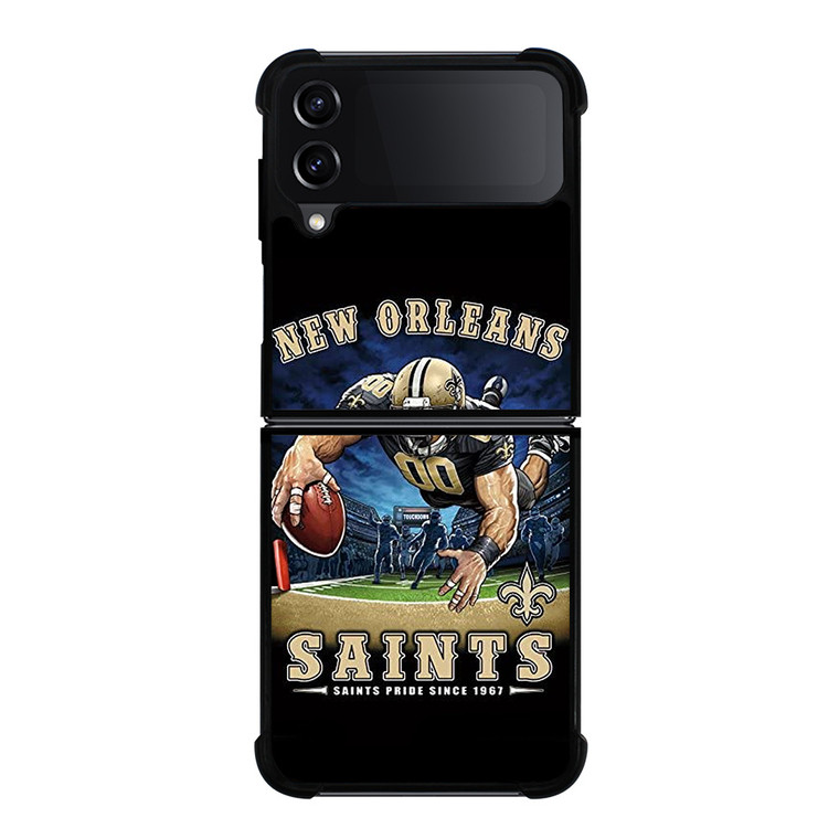 NEW ORLEANS SAINTS NFL ART Samsung Galaxy Z Flip 4 Case Cover