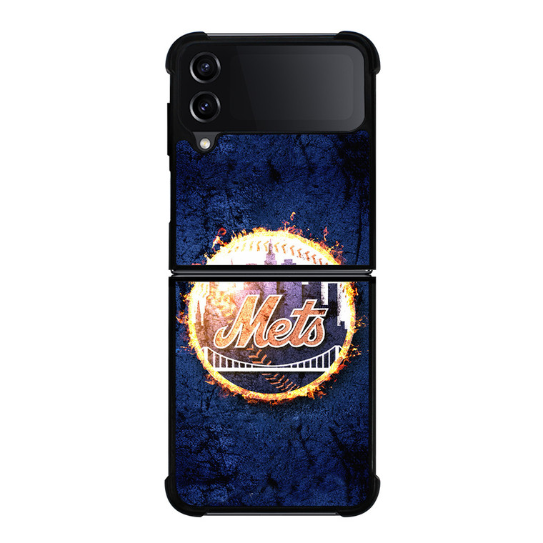 NEW YORK METS MLB Samsung Galaxy Z Flip 4 Case Cover