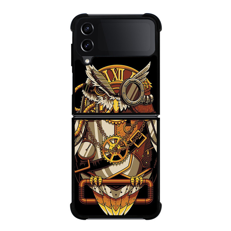 OWL STEAMPUNK Samsung Galaxy Z Flip 4 Case Cover