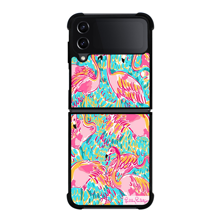 PATTERN LILLY PULITZER FLAMINGO Samsung Galaxy Z Flip 4 Case Cover