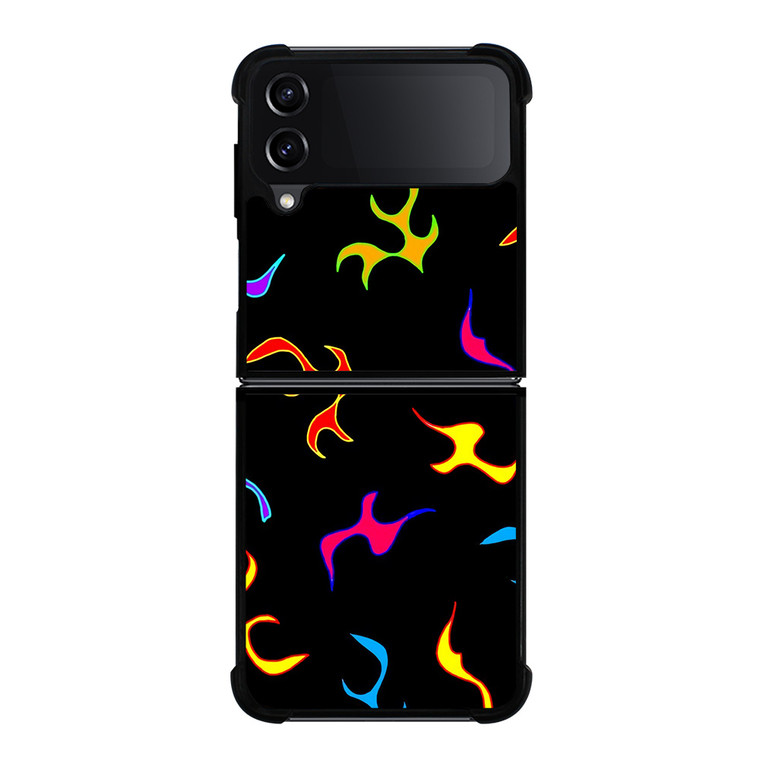 PLAYFUL FIRE PATTERN Samsung Galaxy Z Flip 4 Case Cover