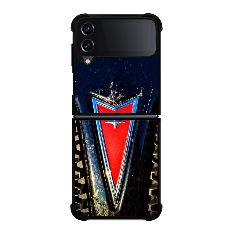 PONTIAC CAR METAL EMBLEM Samsung Galaxy Z Flip 4 Case Cover