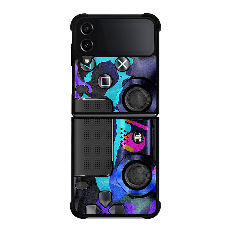 PS4 CONTROLLER PLAYSTATION CAMO Samsung Galaxy Z Flip 4 Case Cover