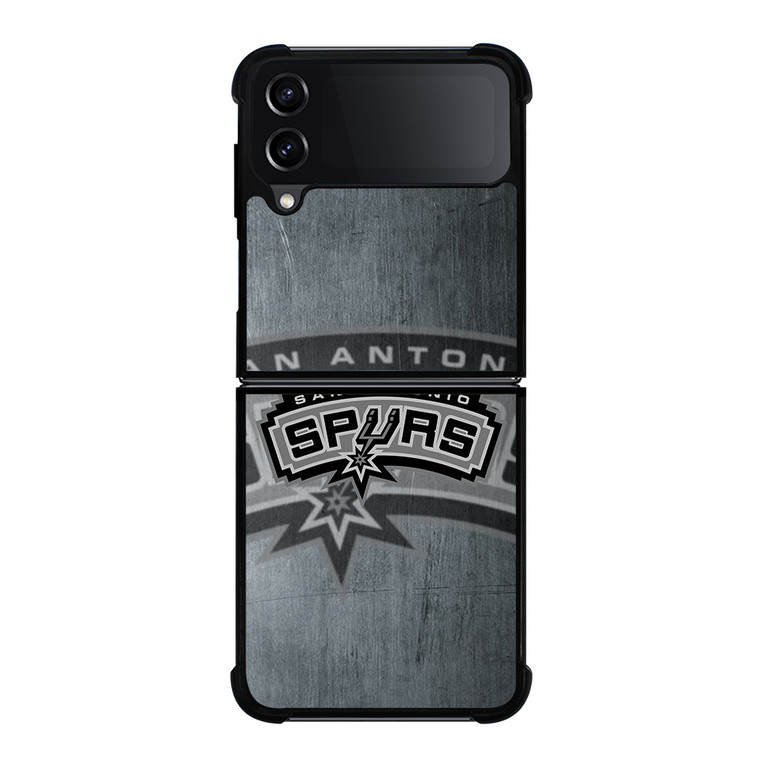 SAN ANTONIO SPURS METAL LOGO Samsung Galaxy Z Flip 4 Case Cover
