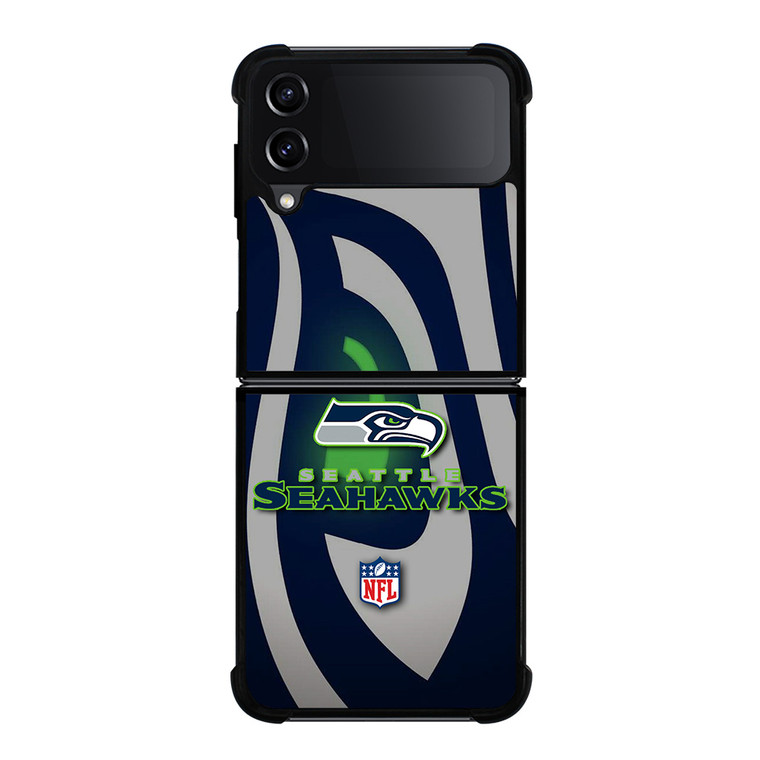 SEATTLE SEAHAWKS NFL TEAM LOGO Samsung Galaxy Z Flip 4 Case Cover