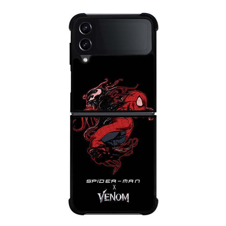 SPIDERMAN x VENOM COLABORATION Samsung Galaxy Z Flip 4 Case Cover SPIDERMAN x VENOM COLABORATION Samsung Galaxy Z Flip 4 Case Cover