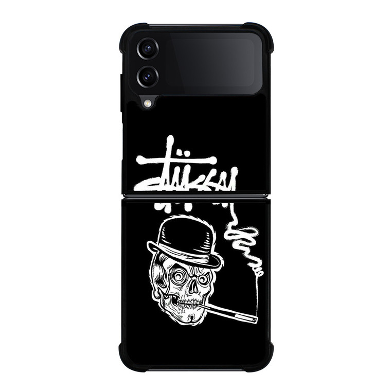 STUSSY SKULL LOGO Samsung Galaxy Z Flip 4 Case Cover