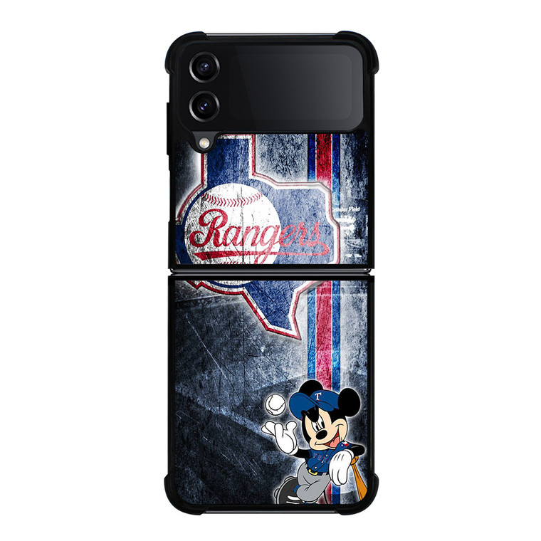 TEXAS RANGERS MICKEY MOUSE BASEBALL CLUB Samsung Galaxy Z Flip 4 Case Cover