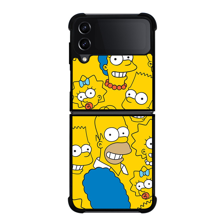 THE SIMPSONS CARTOON COLLAGE Samsung Galaxy Z Flip 4 Case Cover