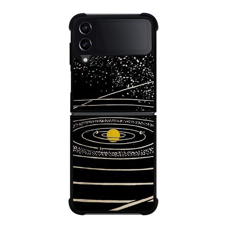 THE SOLAR SYSTEM HAND DRAWN Samsung Galaxy Z Flip 4 Case Cover