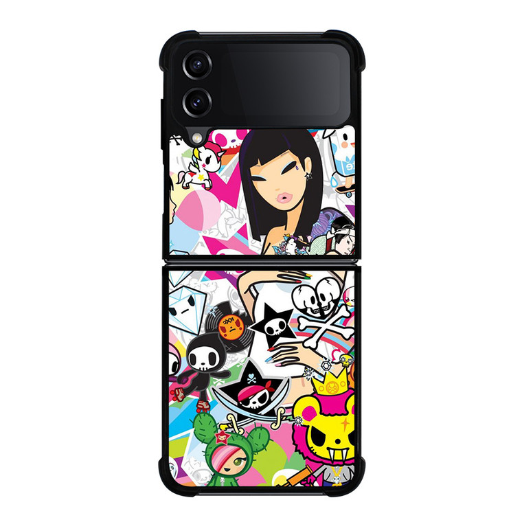 TOKIDOKI COLLAGE Samsung Galaxy Z Flip 4 Case Cover TOKIDOKI COLLAGE Samsung Galaxy Z Flip 4 Case Cover