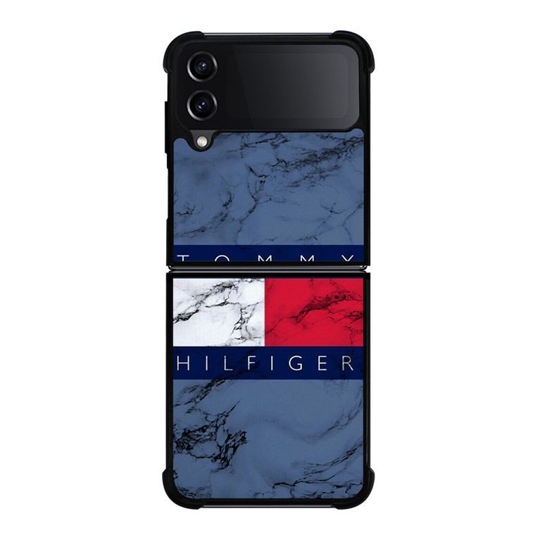 TOMMY HILFIGER MARBLE LOGO Samsung Galaxy Z Flip 4 Case Cover TOMMY HILFIGER MARBLE LOGO Samsung Galaxy Z Flip 4 Case Cover
