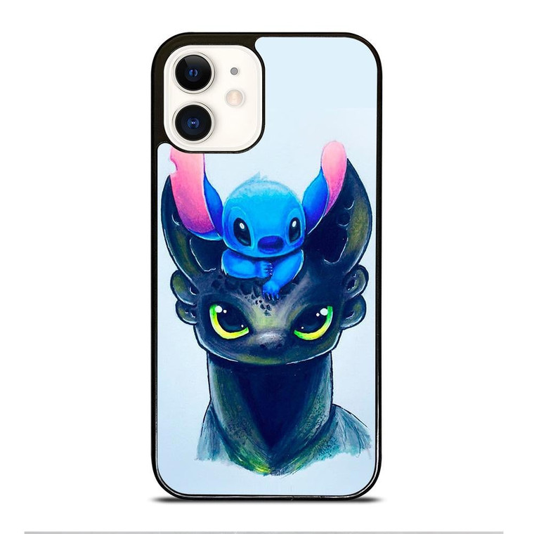 TOOTHLESS AND STITCH ART iPhone 12 Case Cover