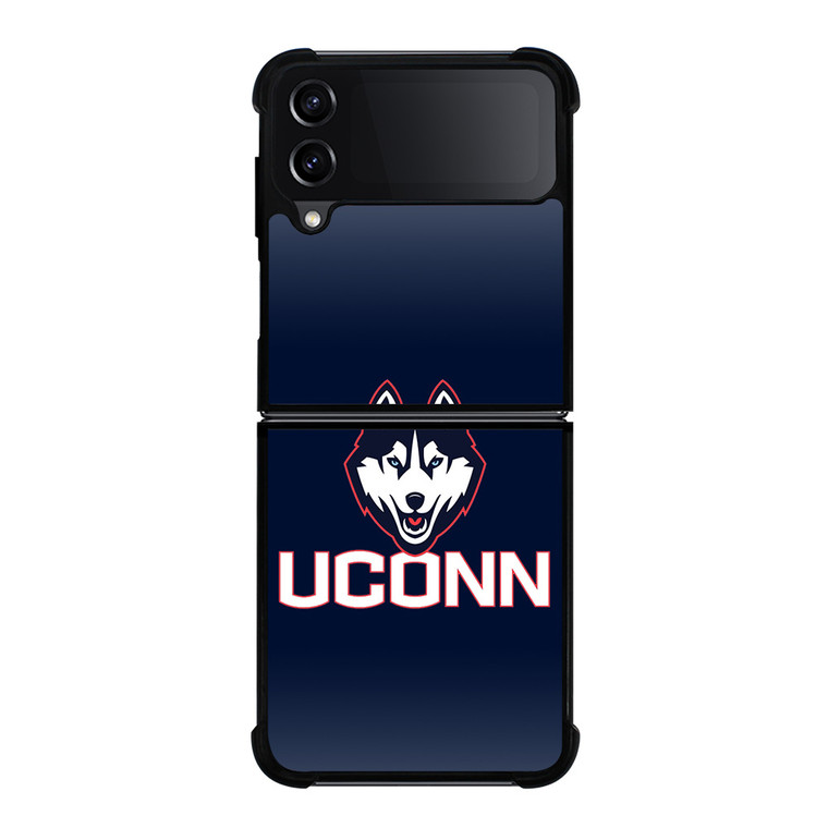 UCONN HUSKIES BASKETBALL LOGO Samsung Galaxy Z Flip 4 Case Cover UCONN HUSKIES BASKETBALL LOGO Samsung Galaxy Z Flip 4 Case Cover