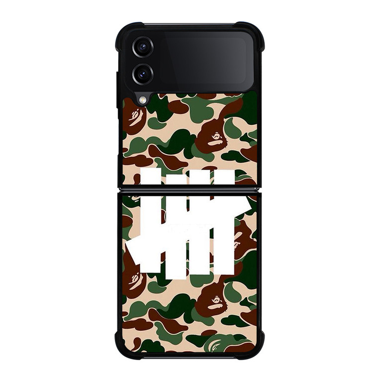 UNDEFEATED BAPE CAMO Samsung Galaxy Z Flip 4 Case Cover UNDEFEATED BAPE CAMO Samsung Galaxy Z Flip 4 Case Cover