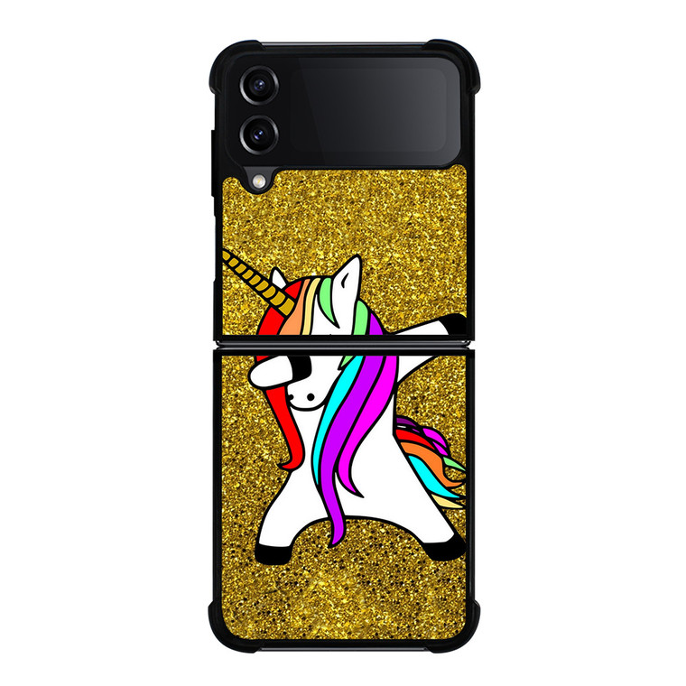UNICORN DAB GOLD Samsung Galaxy Z Flip 4 Case Cover