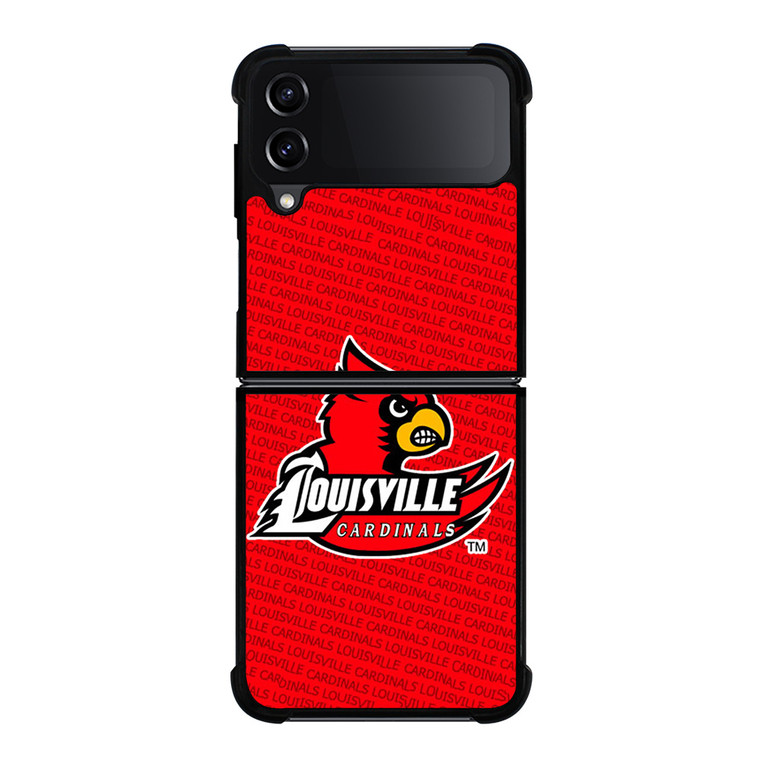 UNIVERSITY OF LOUISVILLE NFL Samsung Galaxy Z Flip 4 Case Cover UNIVERSITY OF LOUISVILLE NFL Samsung Galaxy Z Flip 4 Case Cover