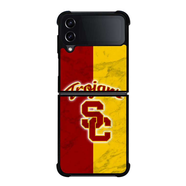 USC TROJANS LOGO MARBLE Samsung Galaxy Z Flip 4 Case Cover USC TROJANS LOGO MARBLE Samsung Galaxy Z Flip 4 Case Cover