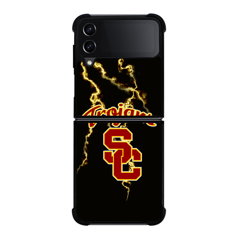 USC TROJANS LOGO NFL Samsung Galaxy Z Flip 4 Case Cover USC TROJANS LOGO NFL Samsung Galaxy Z Flip 4 Case Cover
