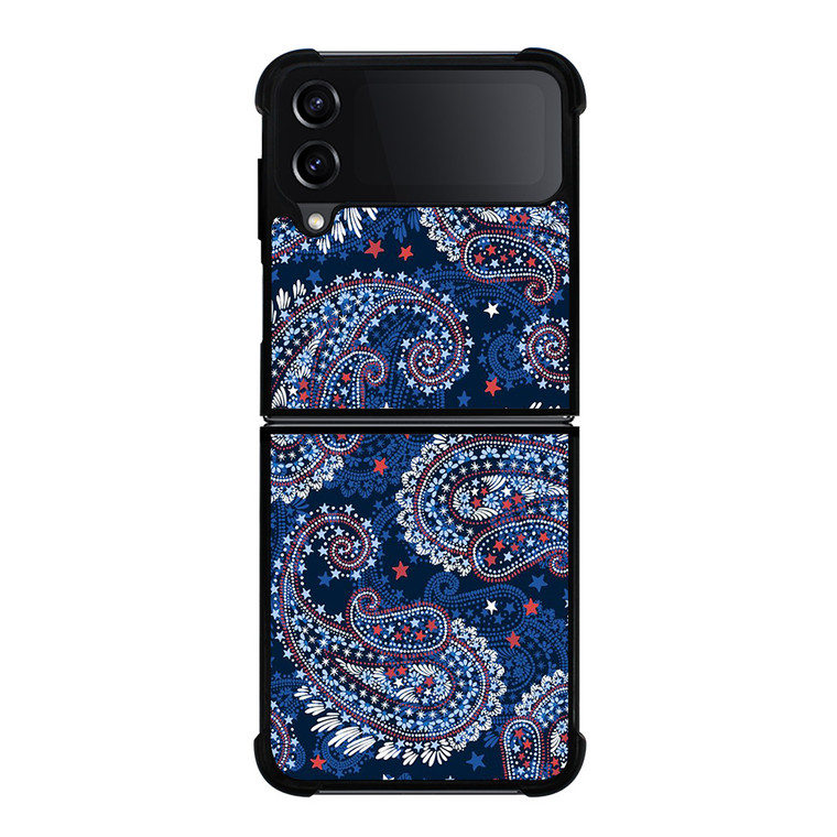VERA BRADLEY BLUE PATTERN Samsung Galaxy Z Flip 4 Case Cover VERA BRADLEY BLUE PATTERN Samsung Galaxy Z Flip 4 Case Cover