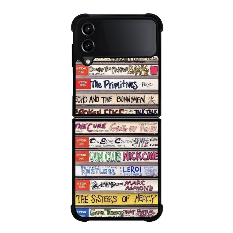 VINTAGE CASETTE COLLAGE Samsung Galaxy Z Flip 4 Case Cover VINTAGE CASETTE COLLAGE Samsung Galaxy Z Flip 4 Case Cover