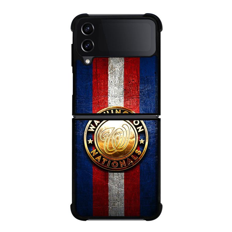 WASHINGTON NATIONALS GOLD LOGO Samsung Galaxy Z Flip 4 Case Cover WASHINGTON NATIONALS GOLD LOGO Samsung Galaxy Z Flip 4 Case Cover