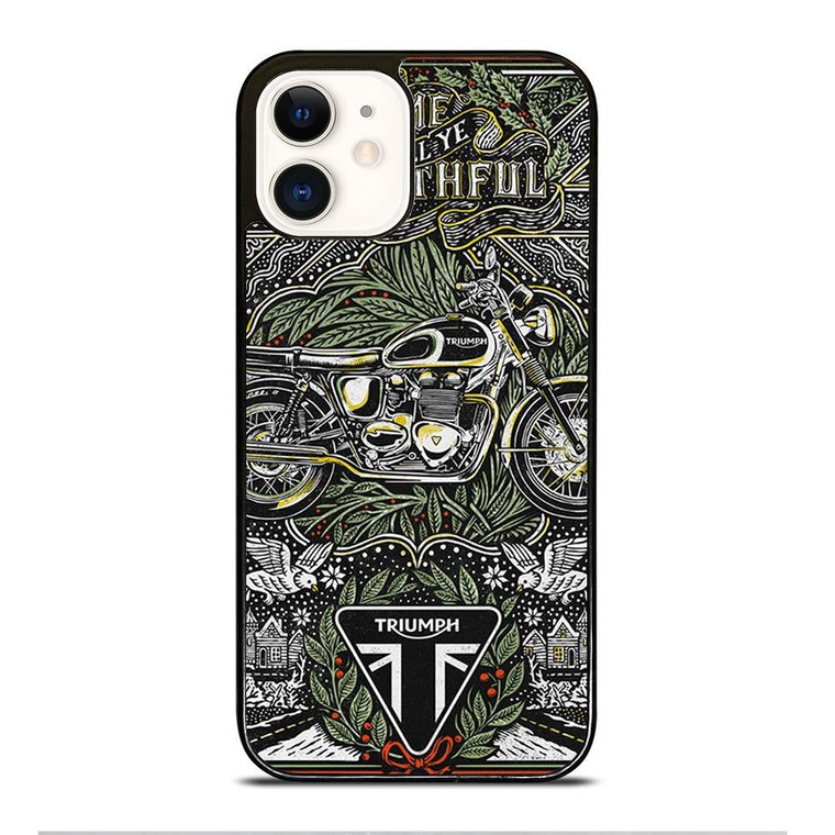 TRIUMPH MOTORCYCLE POSTER iPhone 12 Case Cover