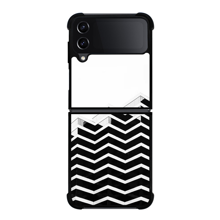 ZIG ZAG HALF PATTERN Samsung Galaxy Z Flip 4 Case Cover