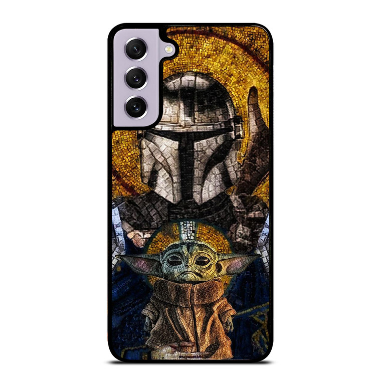 BABY YODA AND THE MANDALORIAN MOSAIC Samsung Galaxy S21 FE Case Cover