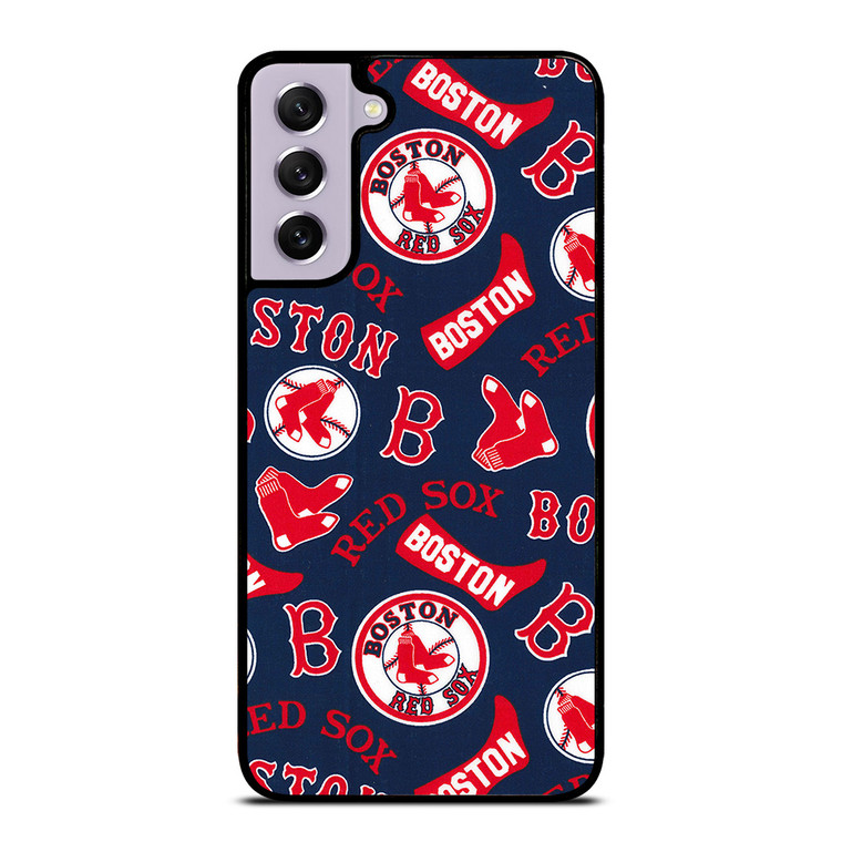 BOSTON RED SOX BASEBALL PATTERN Samsung Galaxy S21 FE Case Cover