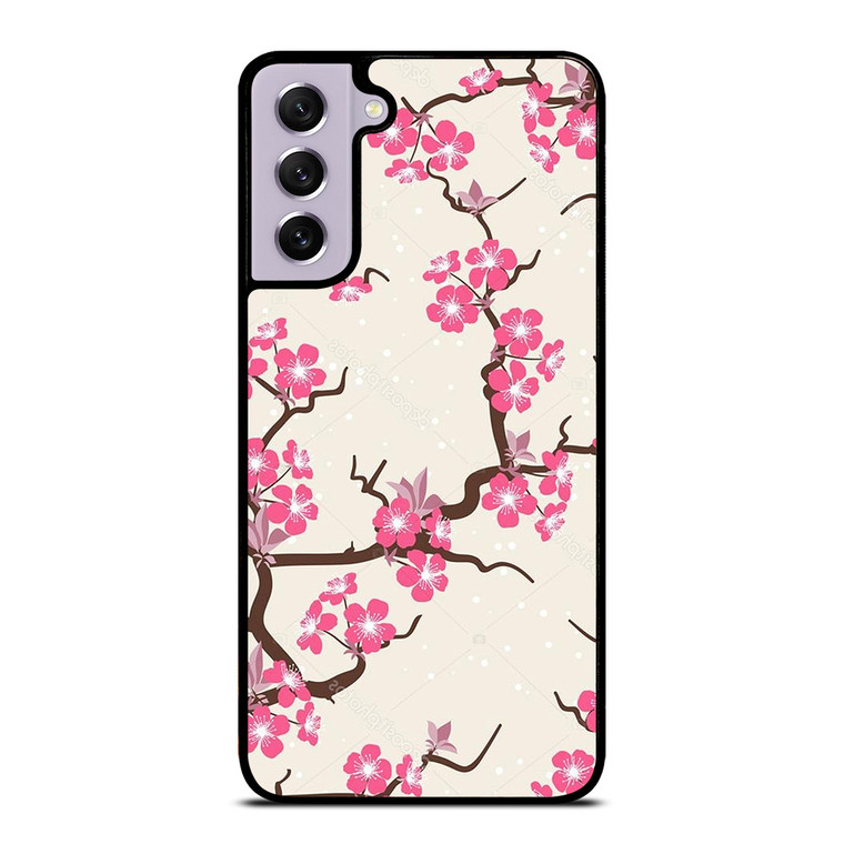 CHERRY BLOSSOM FLOWERS PATTERN Samsung Galaxy S21 FE Case Cover