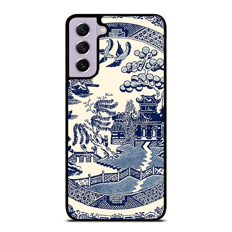 CHINESE BLUE ART Samsung Galaxy S21 FE Case Cover
