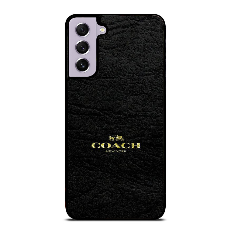 COACH LOGO TEXTURE BLACK Samsung Galaxy S21 FE Case Cover