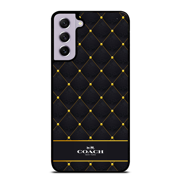 COACH NEW YORK GOLD PATTERN Samsung Galaxy S21 FE Case Cover