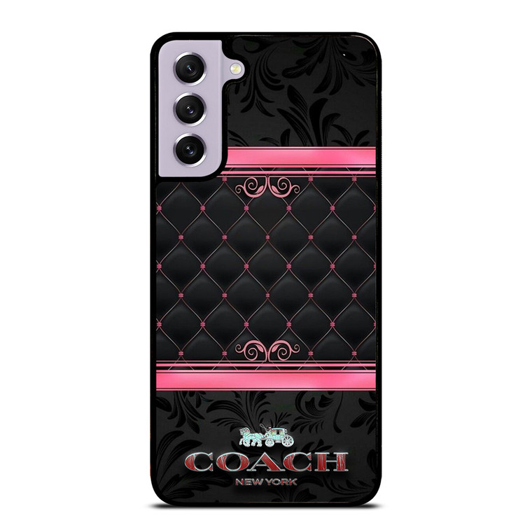 COACH NEW YORK PINK BLACK Samsung Galaxy S21 FE Case Cover