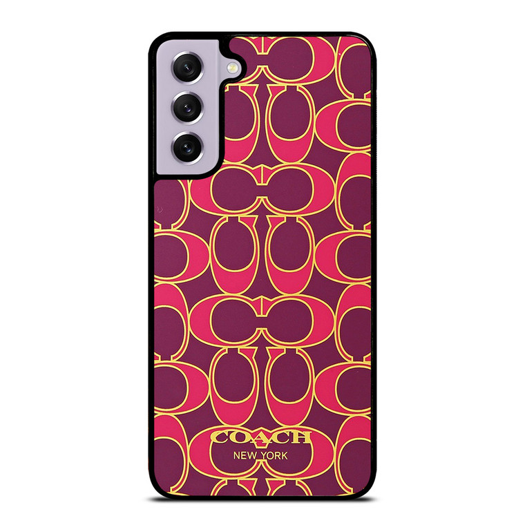 COACH NEW YORK PINK GOLD Samsung Galaxy S21 FE Case Cover