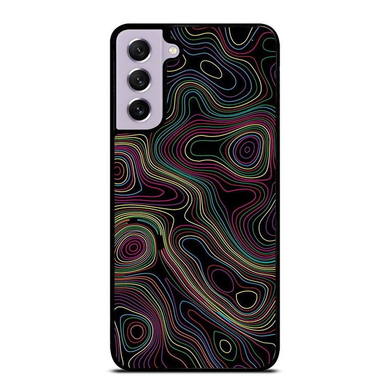 COLORFUL ABSTRACT LINES Samsung Galaxy S21 FE Case Cover