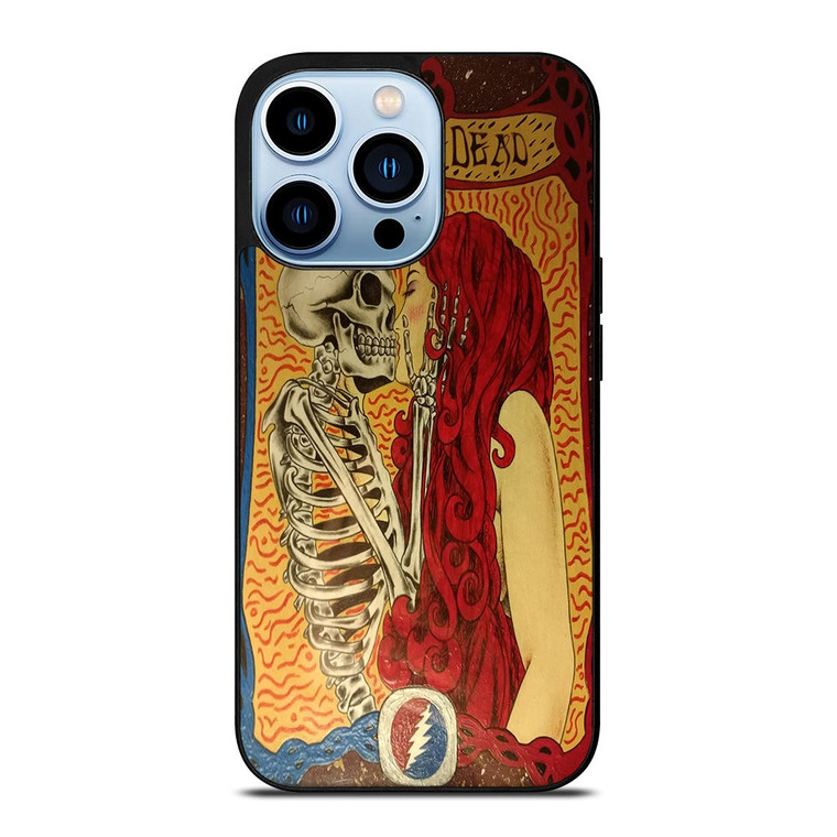 GRATEFUL DEAD KISSING SKELETON iPhone 13 Pro Max Case Cover