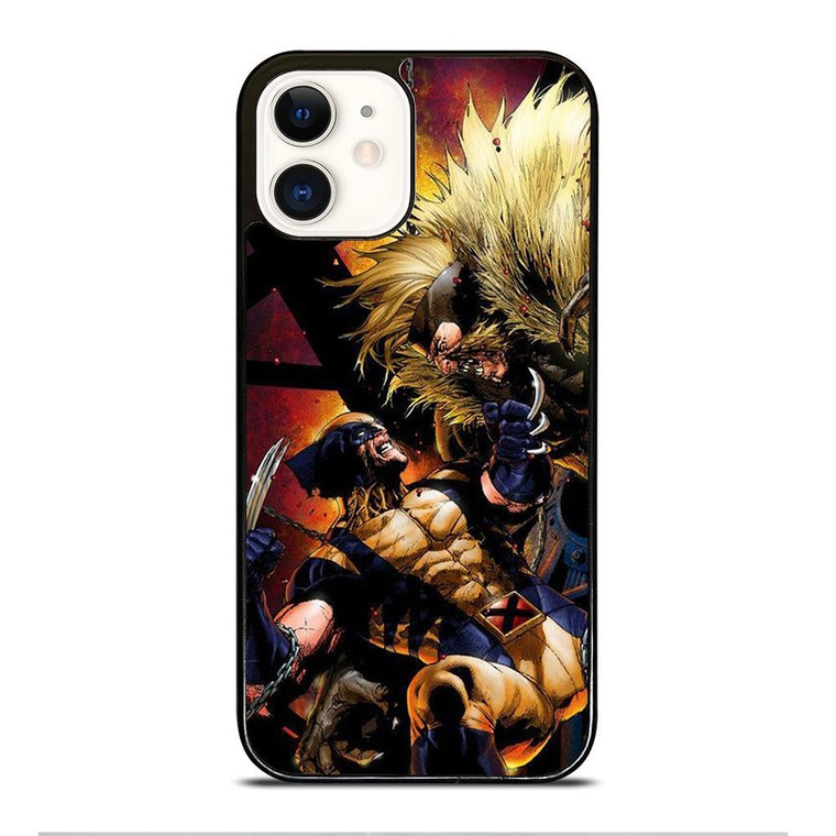 WOLVERINE VS SABRETOOTH iPhone 12 Case Cover