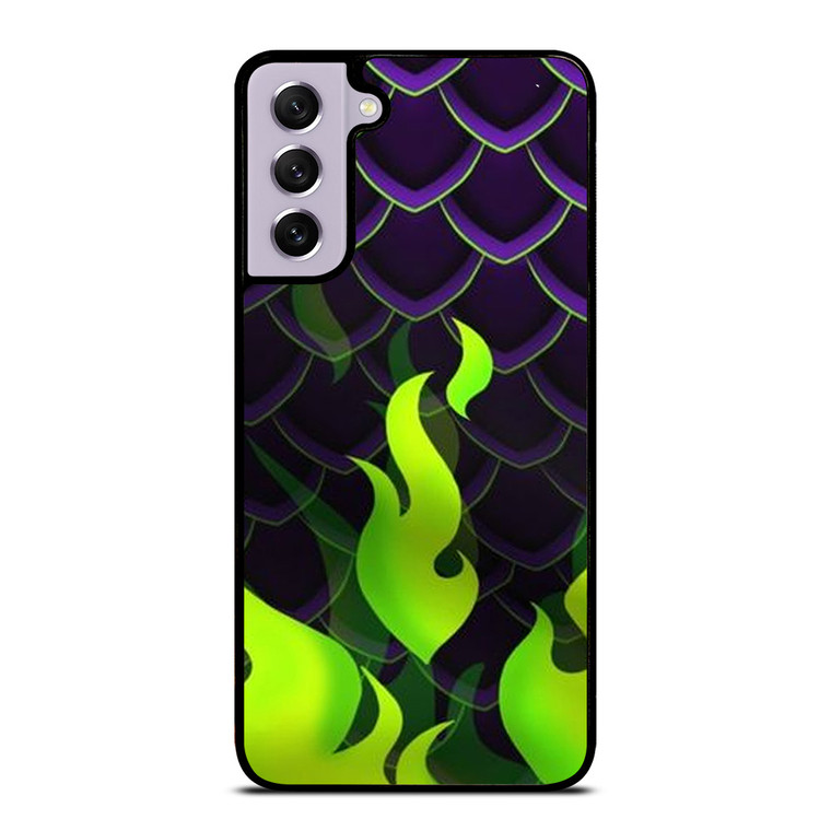MALEFICENT GREEN FLAMES PATTERN Samsung Galaxy S21 FE Case Cover