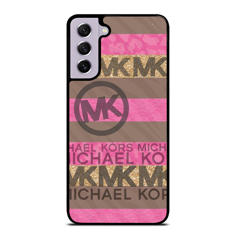 MICHAEL KORS PINK STRIP LOGO Samsung Galaxy S21 FE Case Cover