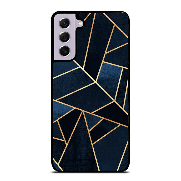 NAVY STONE CERAMIC ABSTRACT Samsung Galaxy S21 FE Case Cover